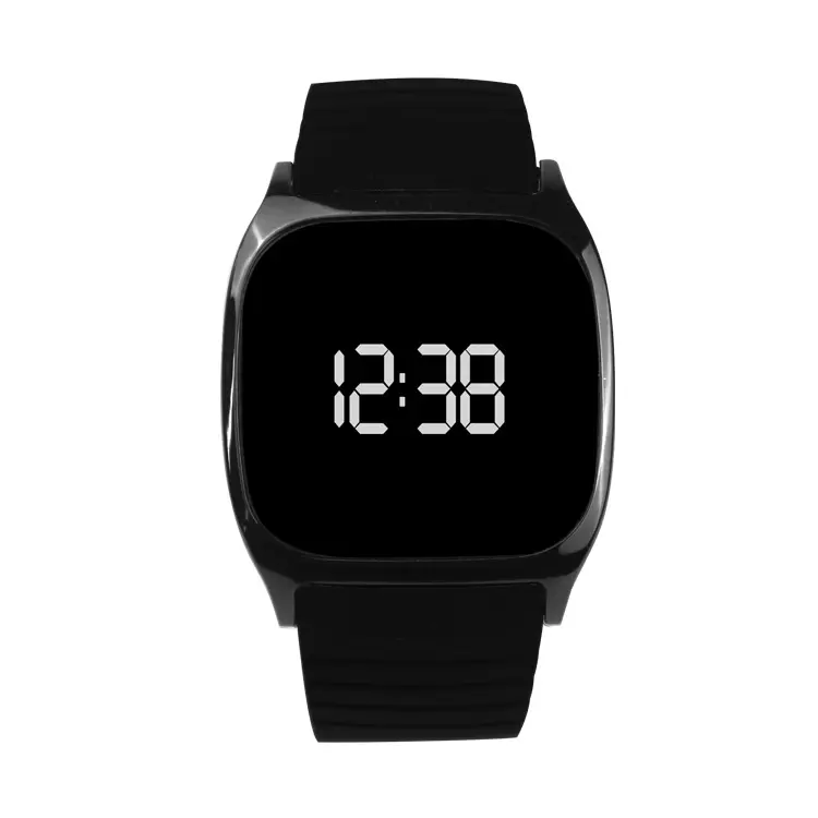 Reloj Digital cuadrado con pantalla táctil Led de silicona