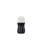 Couvercle roller blanc 30 50 60ml PE noir vide huile essentielle cosmétique anti-transpirant parfum déodorant plastique rouleau sur bouteille