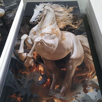 Panneau mural en PVC marbré UV, plaque décorative sans peinture pour mur de fond de télévision et décoration intérieure d'hôtel