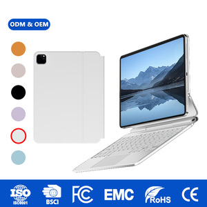 Nouveau <span class=keywords><strong>clavier</strong></span> magique sans fil BT 5,4 GHz <span class=keywords><strong>avec</strong></span> rétroéclairage RVB, étui magnétique <span class=keywords><strong>avec</strong></span> pavé tactile en verre USB-C pour iPad A16 et iPad 10e génération ODM OEM - Product Image 1