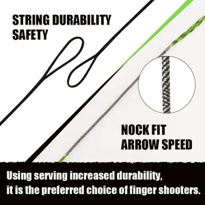<span class=keywords><strong>Old</strong></span> Mountain Arhcery Fastflight Green 652 BCY Personalizar Bow String Material Tiro con arco Bowstring - Product Image 4