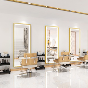 Nhà máy cung cấp cảm ứng thông minh kiểm soát chuyển đổi dẫn đường băng hình dạng lớn đầy đủ chiều dài thợ làm tóc tóc Salon gương spiegel Miroir - Product Image 4