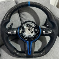 Volant en fibre de carbone bleu M adapté aux BMW F30 F10 F15 F36 F01 F20 F22 F25 F31 F32 M3 M4 M5 E70 E71 E90
