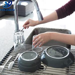 Escurridor de Platos Plegable Rectangular Resistente al Calor, Duradero, de Acero Inoxidable, Impermeable, para Colocar Sobre el Fregadero - Product Image 4