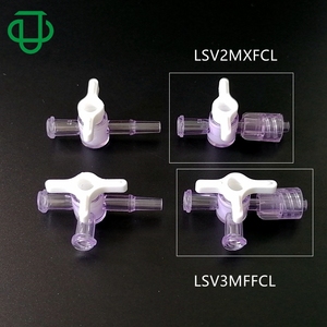 วาล์วเช็คสต็อปค็อกทางการแพทย์ แรงดันต่ำ พลาสติก ลูเออร์ LSV2mxfcl PC PP ท่อข้อต่อแบบขึ้นรูปพร้อมน็อตล็อคแบบเกลียว - Product Image 2