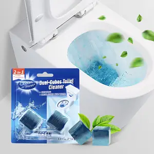 Comprimés nettoyants pour cuvette de toilette longue durée Nettoyeur de toilette dans le réservoir Duo-Cubes