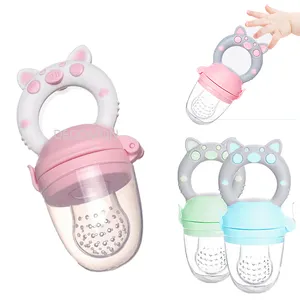 Grignoteuse d'aliments frais enfants mangeoire à fruits mamelons alimentation sûre bébé fournitures mamelon tétine fruits sucette Silicone bébé mangeoire à fruits