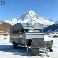 CAMPTRL 2026 Caravane Remorque de camping durable avec cadre en aluminium, résistante aux intempéries, pour une utilisation en camping toute saison