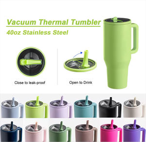 Vaso Térmico de Acero Inoxidable de Doble Pared de 40 oz con Tapa Antiderrames y Asa para Exteriores - Product Image 5