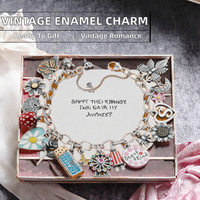 Pendentif vintage style James Avery, motif tournesol, campanule, glace, grande roue, ornement romantique, cadeau, de l'usine de bijoux