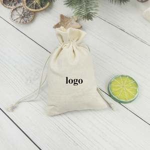 Bolsas de Algodón con Cordón y Logotipo Personalizado, Bolsas de Muselina para Guardar Regalos - Product Image 6