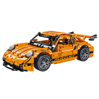 Mork – voiture de course de haute technologie 023024-1, modèle statique, blocs de construction, véhicule MOC, briques, jouets pour filles
