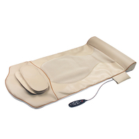 Matelas de massage électrique pliable portable à compression d'air complète du corps, shiatsu, vibration, chauffage, cuir PU, utilisation à domicile