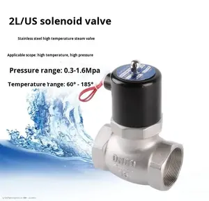 Vanne solénoïde à vapeur haute température en acier inoxydable US, matériau 304, US-15/US-20/US-25, fabriqué en Chine continentale - Product Image 3