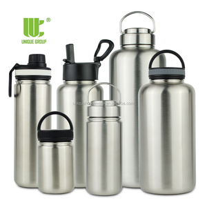 独特组定制金属水瓶宽口SS水瓶单壁SS瓶 - Product Image 1