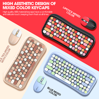 TWOLF TF660 toptan özelleştirilmiş ofis kız sevimli oyun kablosuz 2.4G klavye mouse combos