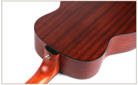 Guitare acoustique en acajou de 36 pouces avec tête moulée sous pression pour les voyageurs