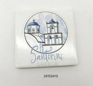 Aimant de réfrigérateur en céramique 3D style peinture, Souvenir de voyage personnalisé Sorrento <span class=keywords><strong>Valentia</strong></span> Madrid, Cadeau décoratif - Product Image 2