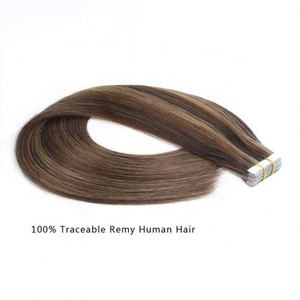 Extensiones de Cabello Remy Brasileño de Doble Trama con Adhesivo, 100% Cabello Humano Virgen Liso y Ondulado, Color Personalizado, Venta al Por Mayor - Product Image 6