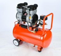 Pompe à vide et compresseur d'air silencieux sans huile 30L, faible bruit, 800W, 8 bars, haute pression, pompe à piston oscillant, AC 220V, refroidissement par air