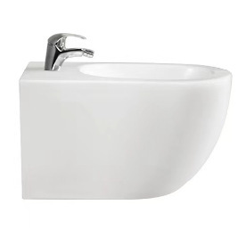 Bidé de Cerámica para Colgar en la Pared BATH 520x360x310mm con Grifo, Accesorio de Baño - Product Image 3
