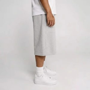 Wholesale Shorts Joggers Streetwear 400 Gsm Sweat Shorts 100 Cotton Drawstring Waist Custom Summer Jogger Shorts with Pockets - Product Image 2