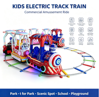 Train électrique portable pour enfants à usage domestique, prix de gros, avec structure métallique pour jeux en extérieur et en intérieur, idéal pour les parcs d'attractions