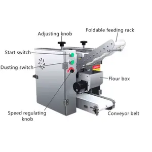 Gıda sanayi otomatik ince gözleme makinesi maquina de tortitorde harina elektrikli gözleme makinesi makine chapati yapma makinesi