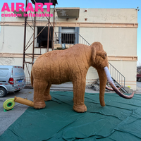 3 Metre Boyunda Uzun Peluş Şişme Mamut Özel Boyut Şişme Peluş Mamut Özel Maskot Mamut Şişmeleri