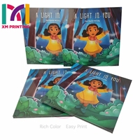 Impression personnalisée de livres d'histoires pour enfants à couverture rigide avec estampage à chaud, vernis sélectif UV et gaufrage, impression de brochures, catalogues et magazines