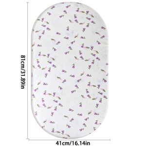 2 Pezzi Lenzuolo con Angoli Elasticizzati in Morbido Jersey 100% Cotone Stampato per Materasso <span class=keywords><strong>Neonato</strong></span>, Prevenzione Macchie Quotidiane - Product Image 3