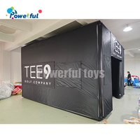 Tente de golf gonflable portable / Mini parcours de golf / Tente simulateur de golf gonflable pour extérieur et intérieur à vendre