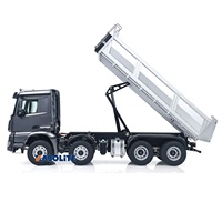 Kabolite K5703 Camion benne électrique RC à l'échelle 1/14, 8x8 tout-terrain, 8 roues motrices, avec pièces en alliage métallique, lumières LED, son, RTR 2026