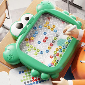 2025 çocuklar sıcak satış eğitim Doodle karikatür boncuk çizim kurulu oyuncak Mini mıknatıs Coloful boncuk çizim oyuncak - Product Image 4