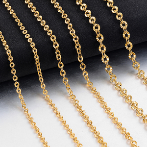 Collar de Acero Inoxidable Chapado en Oro de 18K para Hombre, Diseño Geométrico Moderno para Fiesta, con Cadena de Eslabones Metálicos Redondos - Product Image 4