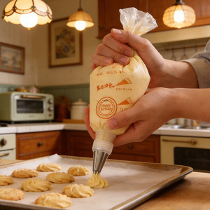 Disposable Piping Bags Plastic Butter Cake Cookie Piping Bags Food Decorating Baking Tools - Product Image 1