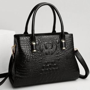 Bolso Tote de Gran Capacidad para Mujer, de Hombro o Cruzado, con Patrón Moderno, para Mujeres de Mediana Edad, con Dos Correas y Cierre Abierto - Product Image 1