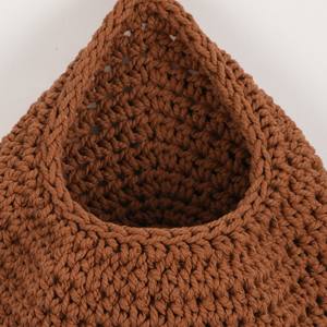 Panier mural en filet de coton tissé à la main pour la cuisine, en forme de goutte d'eau, pour fruits et légumes, nid d'oiseau, rangement suspendu - Product Image 3