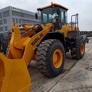 CHINA Shandong Lingong SDLG LG956L 9 Ton Front Loader 2020 <b>Model</b> Wheel Loader Yellow Solid Tire - Product Image 3