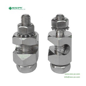 NSPV Fournisseur d'usine Pinces de mise à la terre pour panneaux solaires, cosses de mise à la terre en cuivre pour la <span class=keywords><strong>protection</strong></span> des systèmes solaires - Product Image 3