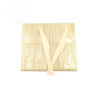 Couteaux en bois biodégradables jetables de 140 mm/165 mm/180 mm pour la vente en gros, sûrs pour la manipulation des aliments et les fêtes