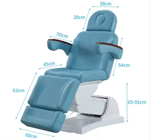 전동 3/4 모터 얼굴 미용실 베드, 의료용 스파 마사지 트리트먼트 테이블, 족부의학 의자, 에스테틱 타투 베드 - Product Image 1