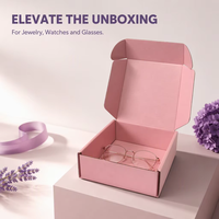 Boîtes en papier kraft avec logo personnalisé Carton ondulé pliant finition brillante Emballage en carton dur hexagonal 2mm gaufrage