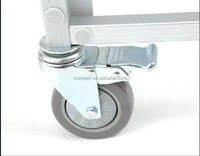 Chariot à 12, 15 ou 18 niveaux en acier inoxydable pour plaques de cuisson, avec roues et support, pour la cuisson du pain et le séchage des légumes