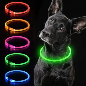 <span class=keywords><strong>Collar</strong></span> LED USB para Perro, <span class=keywords><strong>Collar</strong></span> Luminoso Recargable para Mascotas, <span class=keywords><strong>Collar</strong></span> de Seguridad Nocturno con Luz Intermitente - Product Image 1