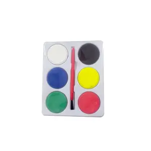 뜨거운 판매 10 색 수채화 페인트 세트 ASTM EN71 인증 물 컬러 플라스틱 수채화 페인트 팔레트