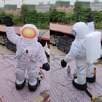 Astronaute gonflable personnalisé de 8 m (26 pi) de haut pour promotion extérieure avec souffleur d'air, garantie 1 an, résistant à l'eau pour la publicité