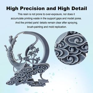 Résine rigide lavable à l'eau Antinsky pour imprimante 3D DLP LCD 405nm 1kg Haute précision et faible rétrécissement Facile à laver - Product Image 4