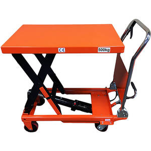 Chariot de table élévatrice hydraulique à ciseaux simple <span class=keywords><strong>Mighty</strong></span> Lift 1100lbs avec table élévatrice pliable, approvisionnement direct d'usine - Product Image 2