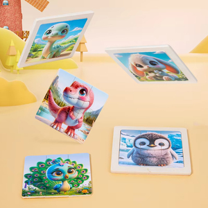 X-BB003 Trẻ Em Cổ Điển Bằng Gỗ 6 Miếng Khủng Long Bảng Câu Đố Trò Chơi Tự Làm Bé Giáo Dục Montessori Đồ Chơi Cho Trẻ Em Chàng Trai Cô Gái - Product Image 5